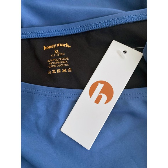 Honey Mark Women's High Waist Bottoms Full Coverage Bathing Suit Bottoms NWT - Picture 7 of 8